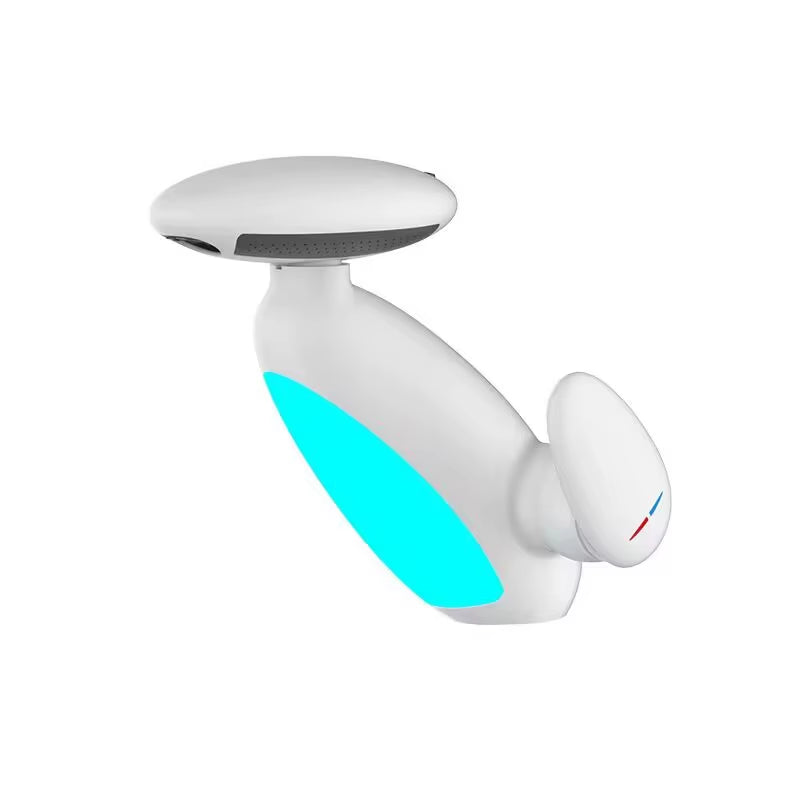 Transform Your Bathroom with the Elegant Deck Mounted LED Pull Out Faucet – 4 Modes Waterfall Basin Sink Mixer in Matte Black