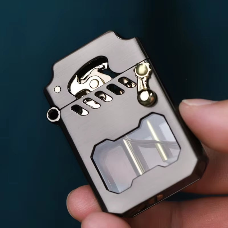 Mecha Style Metal Rocker Lighter