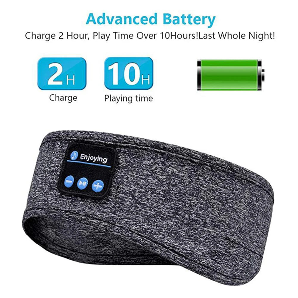 Wireless Music & Sleep Headband: 2-in-1 Comfort