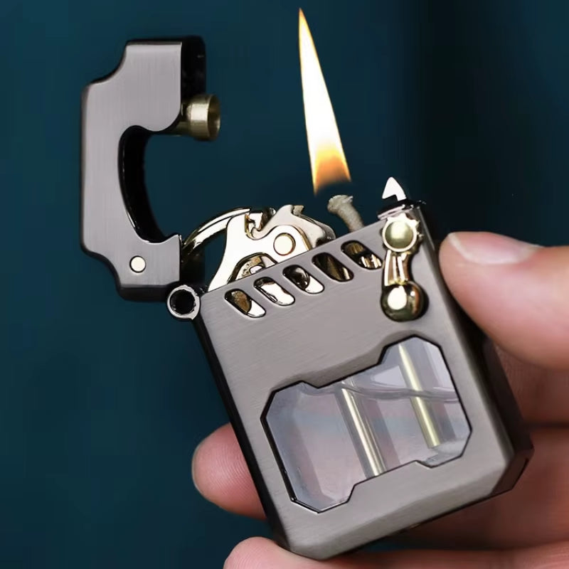 Mecha Style Metal Rocker Lighter