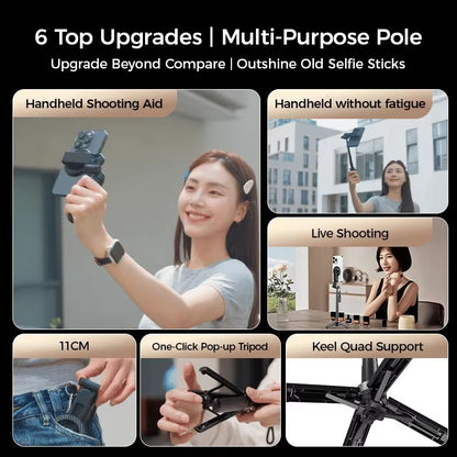 Magnetic Selfie Stick & Tripod