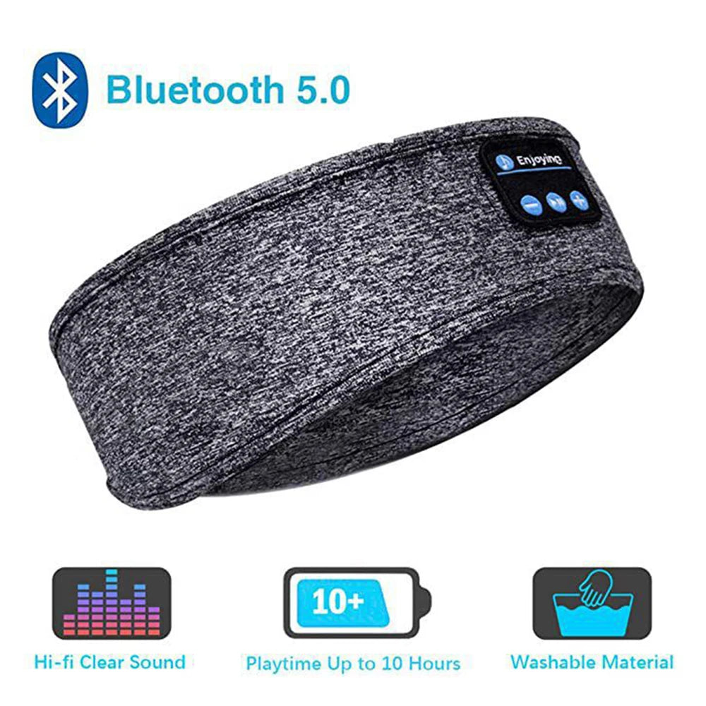 Wireless Music & Sleep Headband: 2-in-1 Comfort