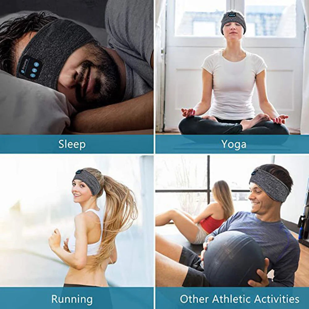 Wireless Music & Sleep Headband: 2-in-1 Comfort
