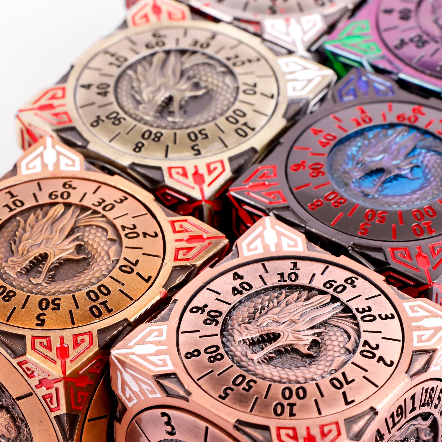 DnD Metal Spinner Dice Set