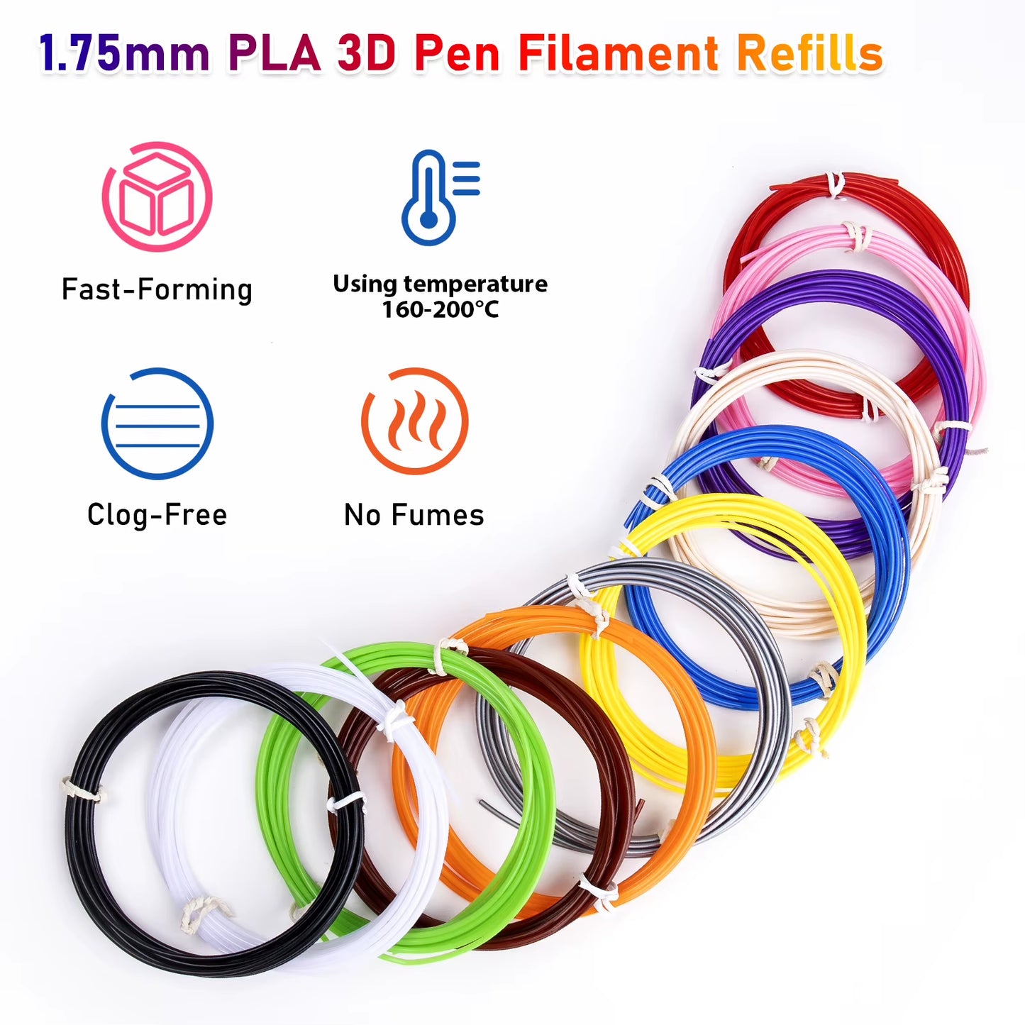 3D Pen PLA Filament Bundle